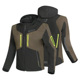 Felpa da uomo BELA Fire Fly nera verde oliva giallo fluorescente