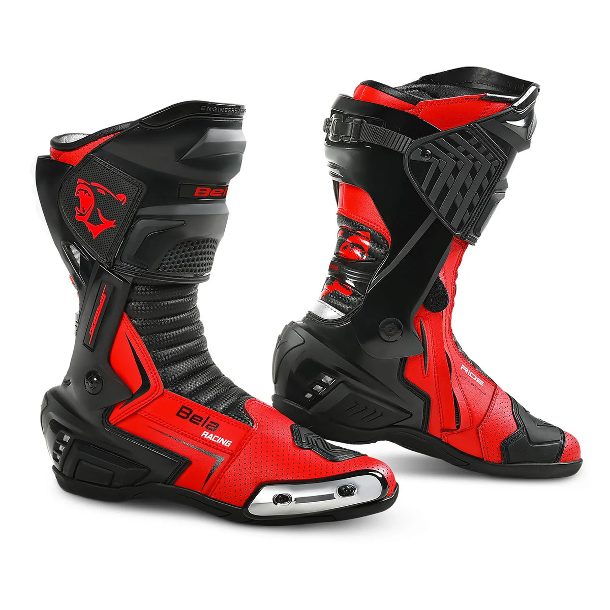 BELA SPEEDO 2.0 BOTAS DE MOTO NEGRO ROJO
