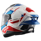 AXOR BRUTALE RYDEN CASCO INTEGRL DE MOTO BLANCO ROJO