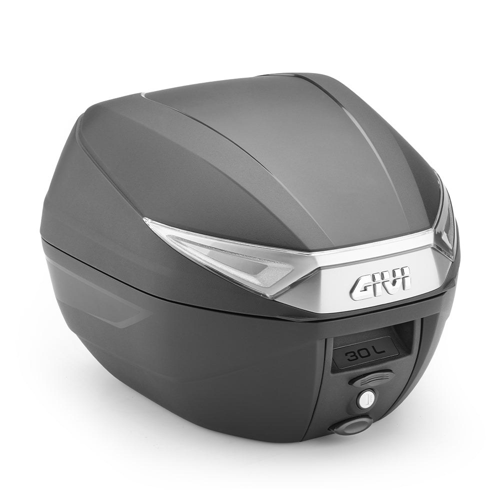 GIVI ML C30 Maleta Para Moto Negra Con Reflectores Ahumados 30 L - Accesorios