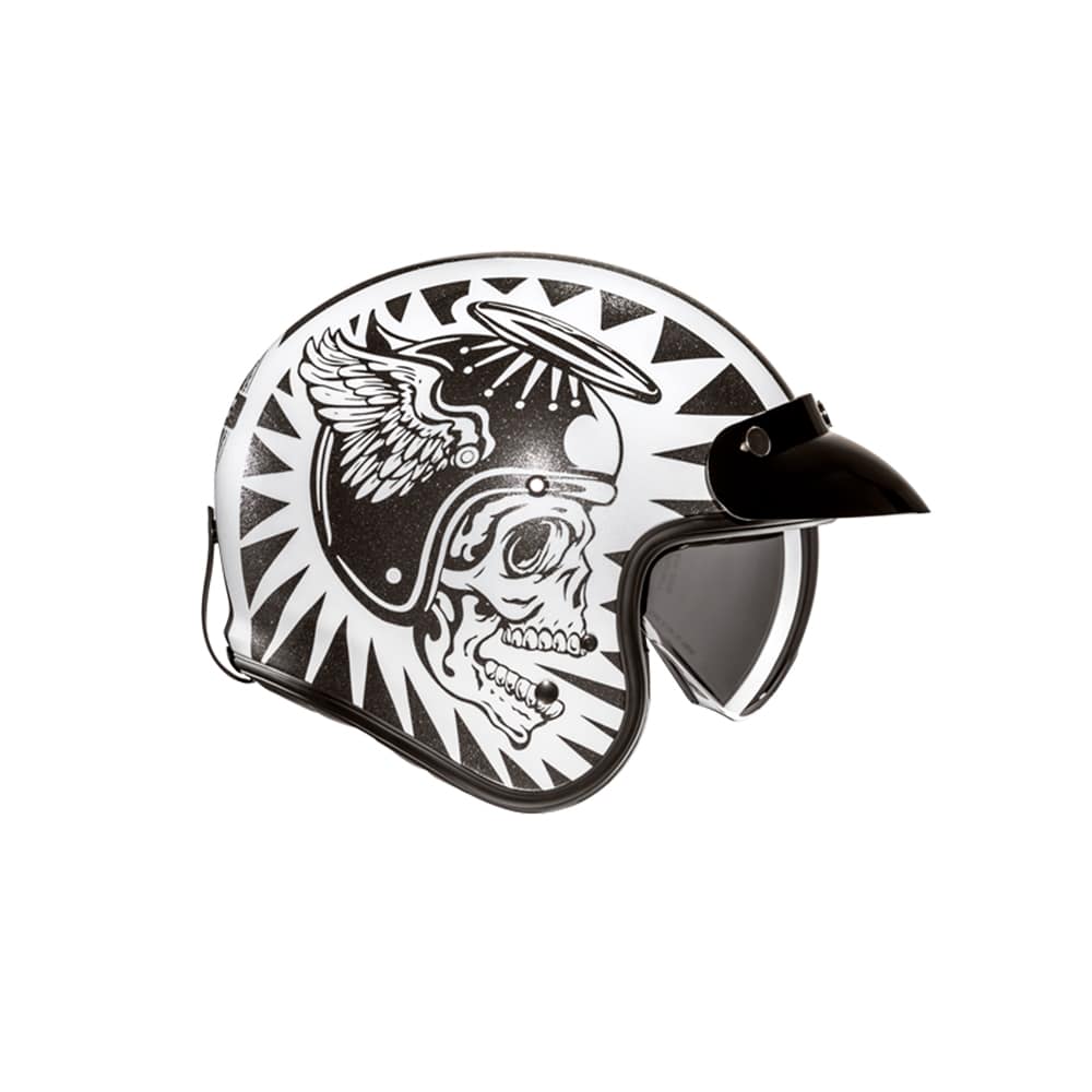 HJC V31 Flame MC5 abierto para motocicleta retro estilo urbano Casco