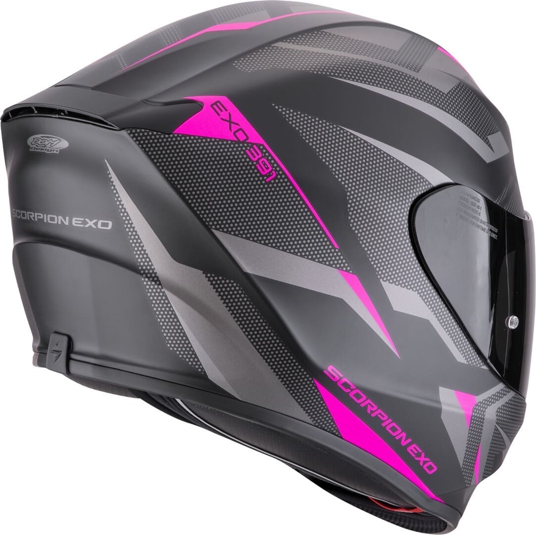 SCORPION CASCOS INTEGRALES EXO-391 AAXO NEGRO MATE ROSA – SECURTEX