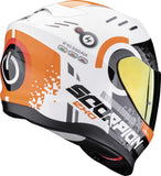SCORPION EXO 520 EVO AIR TITAN INTEGRAL CASCO  Blanco-Naranja