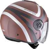 SCORPION EXO-CITY II RIVA Urbano Abierto Jet Casco Marrón Mate Plata - CASCO