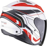 SCORPION EXO-Z1 VUE Moto Urbano Jet Casco Blanco Mate Rojo Negro - CASCO