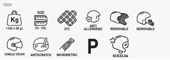 KAPPA KV51 ZENITH ABS motocicleta integral Casco negro titanio amarillo flúor