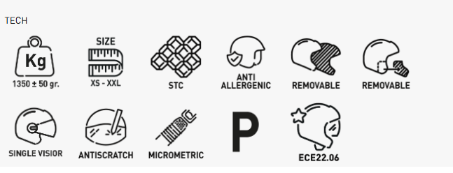 KAPPA KV51 ABS para motocicleta Casco integral titanio mate