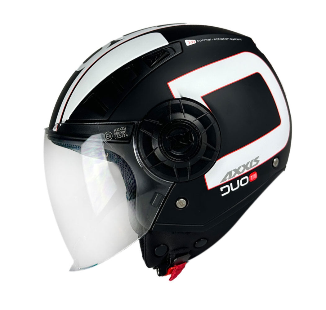 AXXIS CASCO OF513B Metro S 22.06 Duo B1 Negro Mate