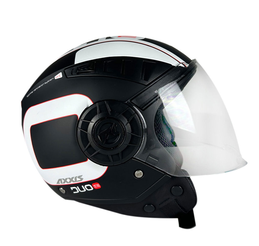 AXXIS CASCO OF513B Metro S 22.06 Duo B1 Negro Mate