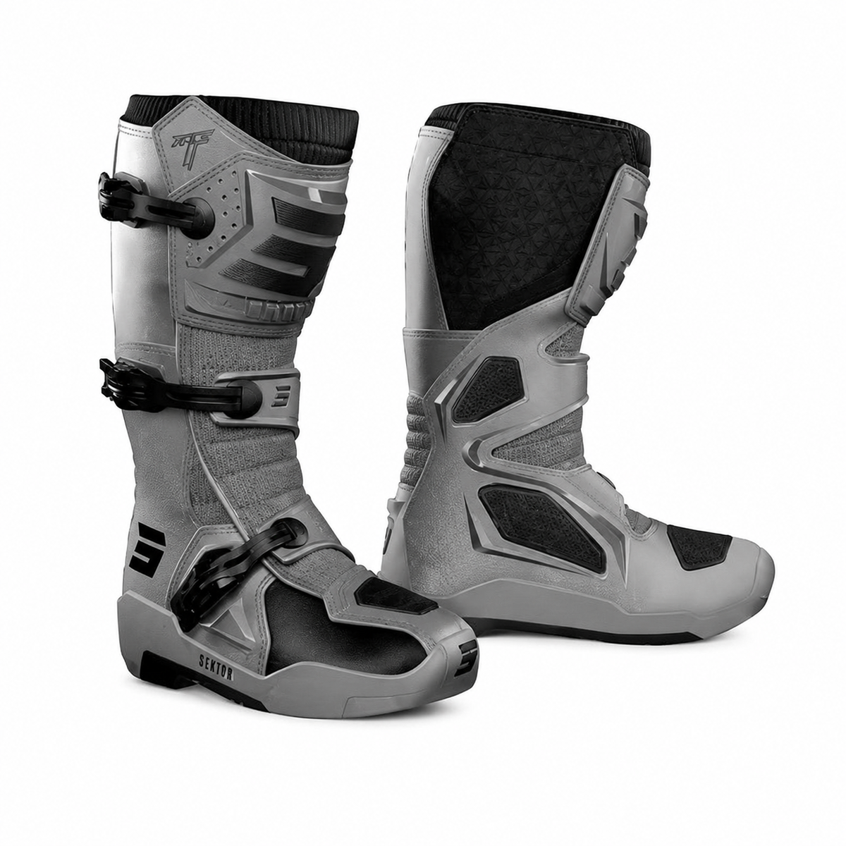 SHOT RACE 4 BOTAS DE MOTO NEGRO NEON AMARILLO