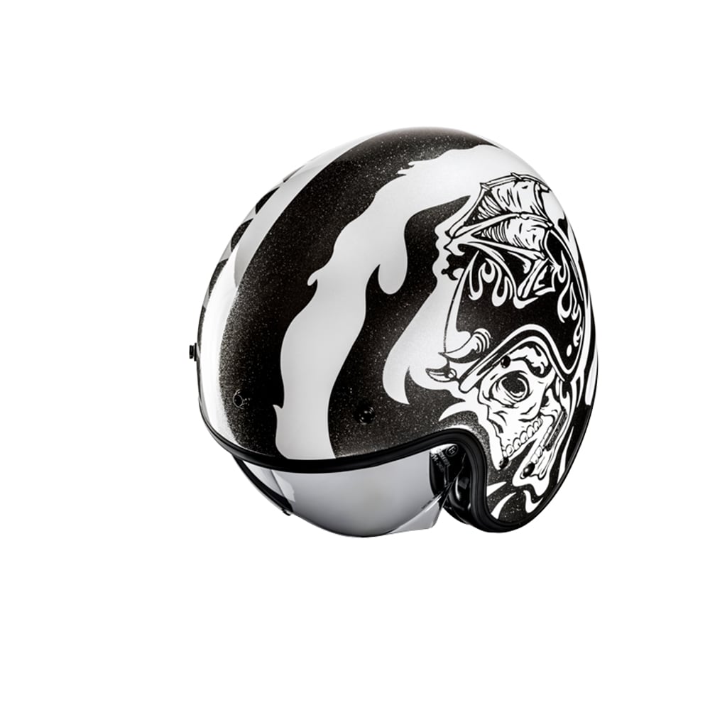 HJC V31 Flame MC5 abierto para motocicleta retro estilo urbano Casco