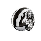 HJC V31 Flame MC5 abierto para motocicleta retro estilo urbano Casco