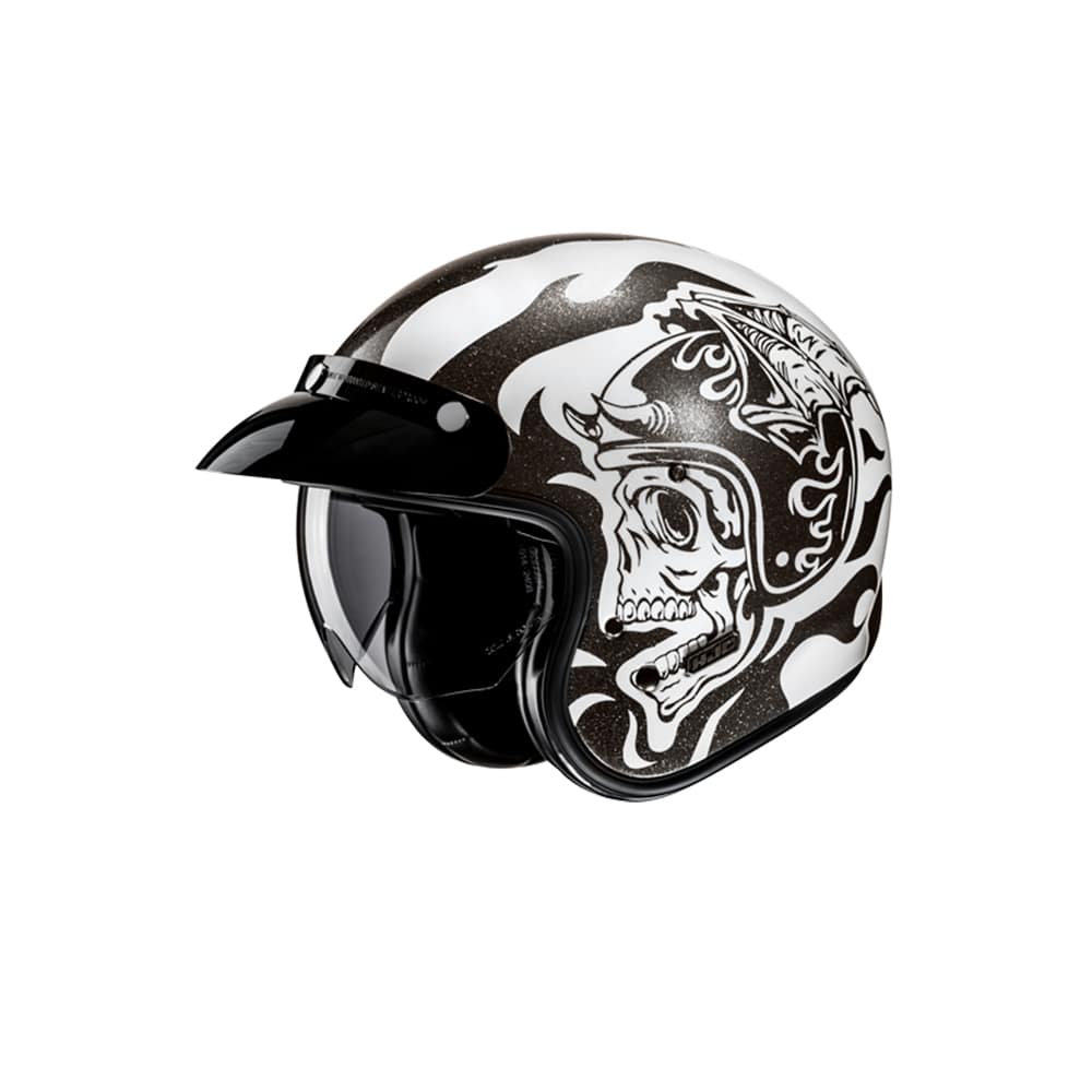 HJC V31 Flame MC5 abierto para motocicleta retro estilo urbano Casco