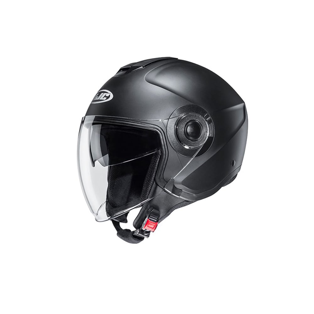 HJC i40N UNI Casco Abierto Para Scooter Semiplano Negro