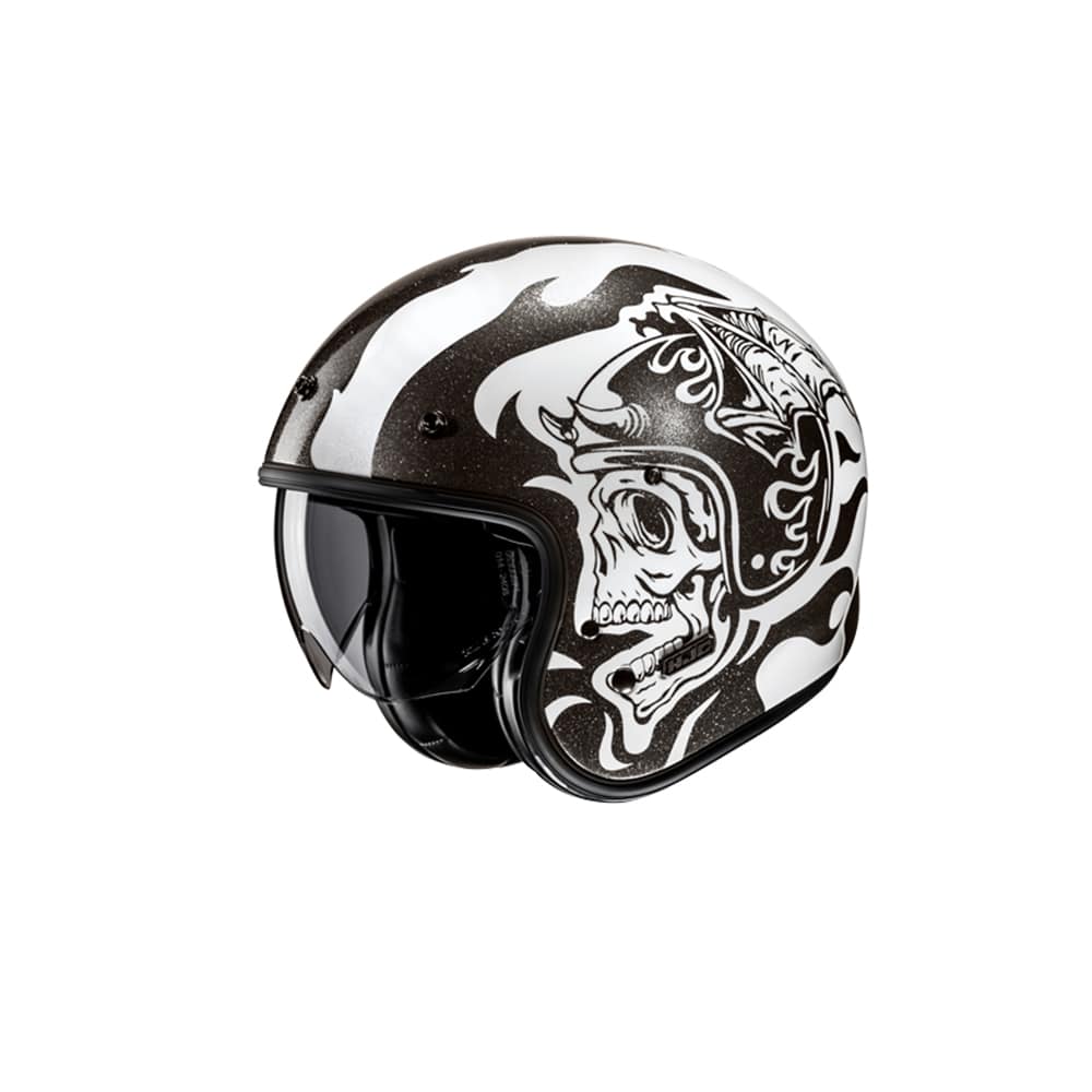 HJC V31 Flame MC5 abierto para motocicleta retro estilo urbano Casco