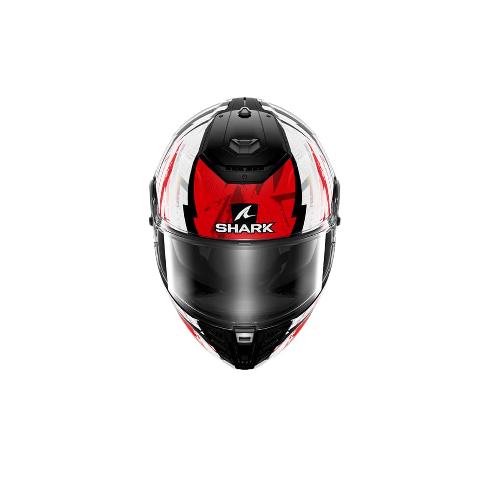 SHARK SPARTAN RS HIBOLT INTEGRAL Negro Rojo Cromado