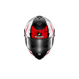SHARK SPARTAN RS HIBOLT INTEGRAL Negro Rojo Cromado