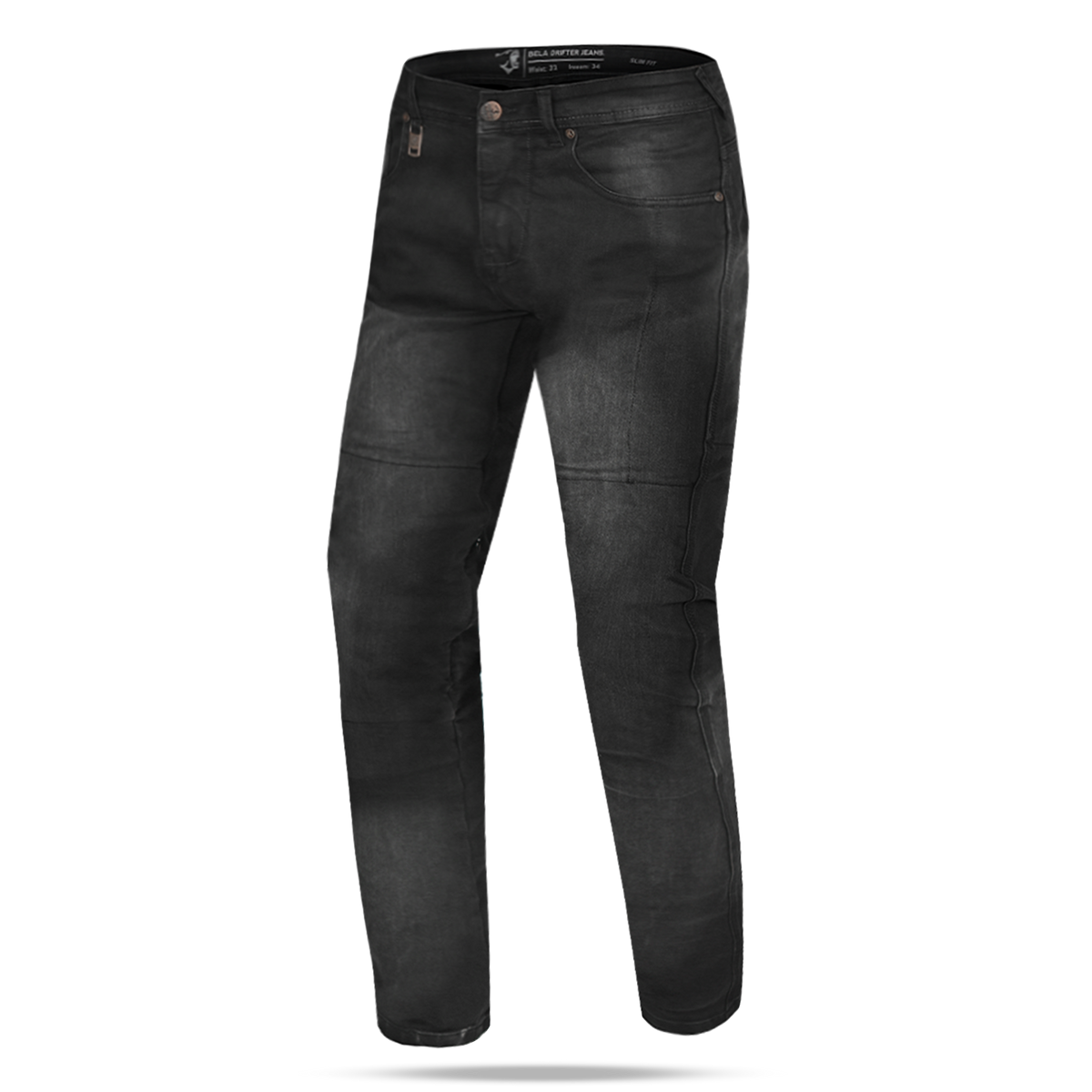 BELA DRIFTER PANTALON DE HOMBRE DENIM JEANS 34L TIE & DYE NEGRO