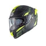 PREMIER EVOLUTION PRY9BM CASCO INTEGRAL DE MOTO NEGRO AMARILLO