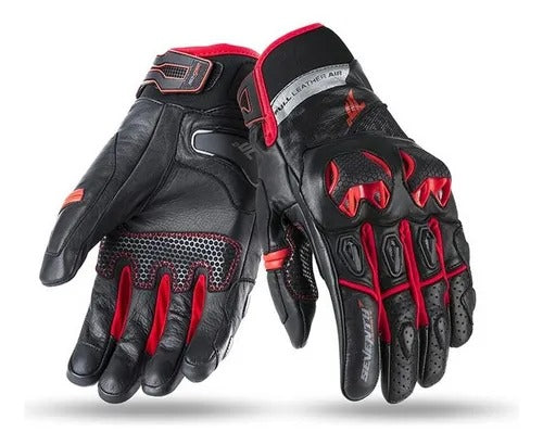 SEVENTY SD-N32 Verano Desnudo Hombre Guante Negro Rojo