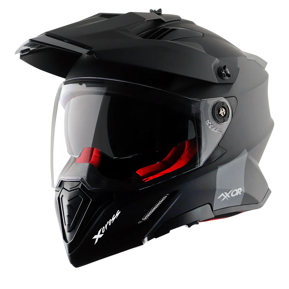 AXOR X-CROSS DUAL VISOR SPORT MOTORCYCLE HELMET NG MATTE