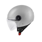 KAPPA KV40S Moto Cara Abierta Casco Plata Mate