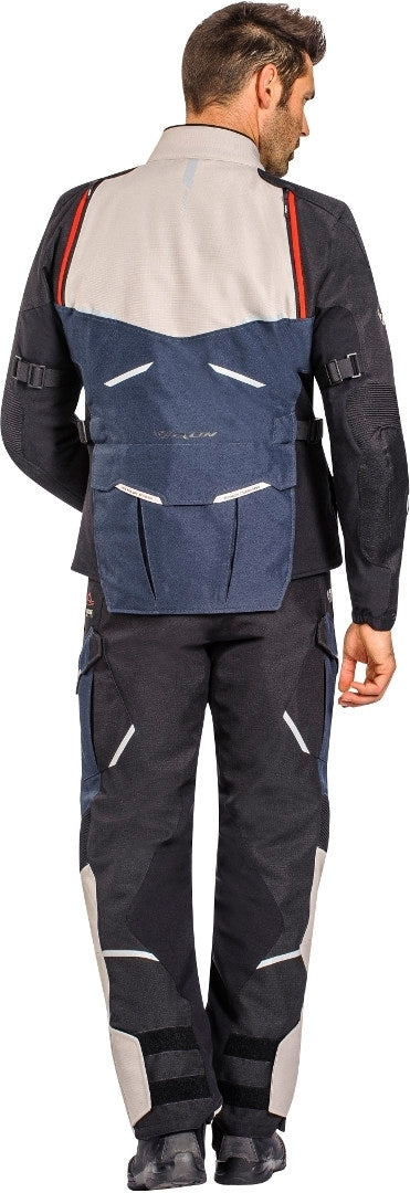 IXON EDDAS PT HOMBRE MOTO PANTALONES TEXTIL GREGE MARINO NEGRO - PANTALON