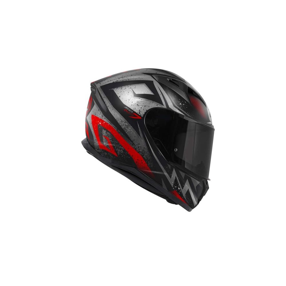 50.7 REBEL CASCO FULL NEGRO MATE ROJO