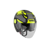 CASCO CHORRO GIVI 123/STRATOS.D/SHADE NEGRO/AMARILLO