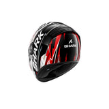 SHARK SPARTAN RS HIBOLT INTEGRAL Negro Rojo Cromado