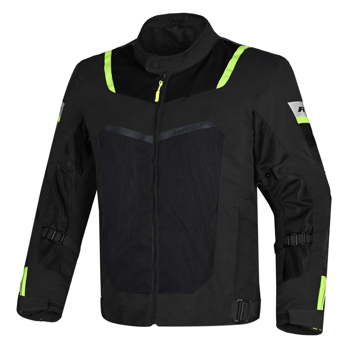 Casaco de motociclista R-TECH SPIRAL MESH para homem, têxtil, amarelo, farinha, preto, vermelho