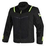 Casaco de motociclista R-TECH SPIRAL MESH para homem, têxtil, amarelo, farinha, preto, vermelho
