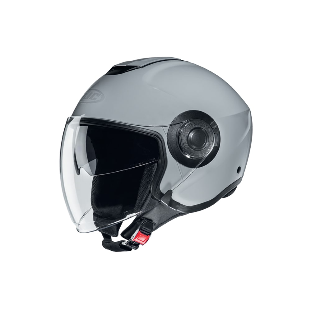 HJC i40N UNI Conducción Urbana Para Scooter Casco Jet N.Gris