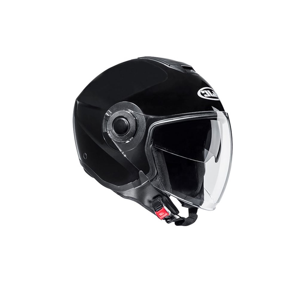 HJC i40N UNI Urban Equitación De Moto Jet Casco Negro Metalico