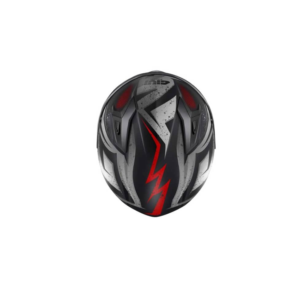 50.7 REBEL CASCO FULL NEGRO MATE ROJO