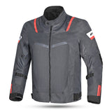 R-TECH SPIRAL MESH CHAQUETA DE MOTO DE HOMBRE TEXTIL ANTRACITA GRIS NEGRO ROJO