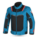 R-TECH SPIRAL MESH CHAQUETA DE MOTO DE HOMBRE TEXTIL  AZUL CLARO NEGRO ROJO