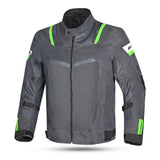 R-TECH SPIRAL MESH CHAQUETA DE MOTO DE HOMBRE TEXTIL  ANTRACITA GRIS VERDE