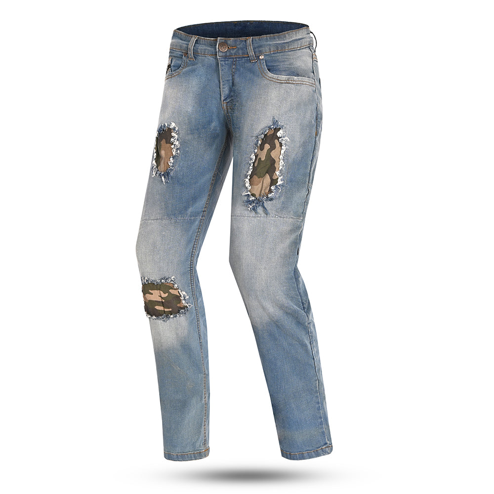 BELA - Pantalón Jeans Stone CE - Azul Cammo