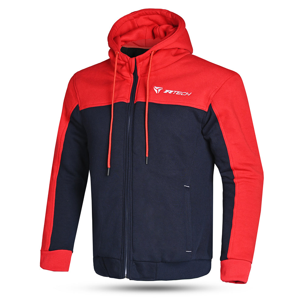 R-TECH - Sudadera Textil Suspention Hoddy Azul Rojo