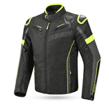 R-TECH Chaqueta Textil Knight Rider (Short) Negro/Antracita/Amarillo