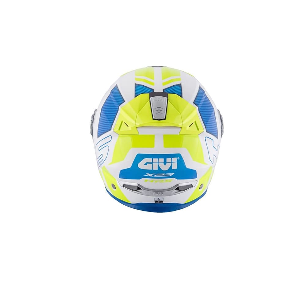 GIVI MOD X.23 SYDNEY C PL D PROTEGER CASCO BLANCO AZUL AMARILLO