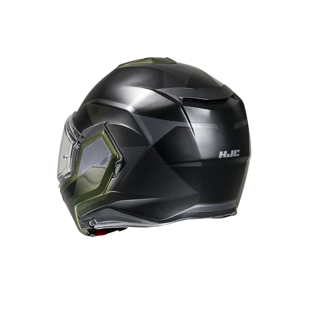 HJC-i100 beston mc4sf casco de moto modular integral titanio verde