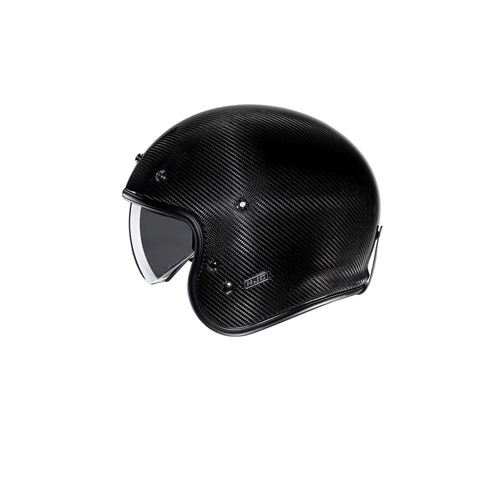 HJC V31 Casco Jet Moto Urbano Negro Carbono