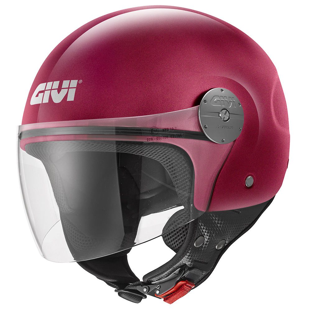 GIVI CASCOS DEMI-JET H107S ROSSO BORDEAUX - R366