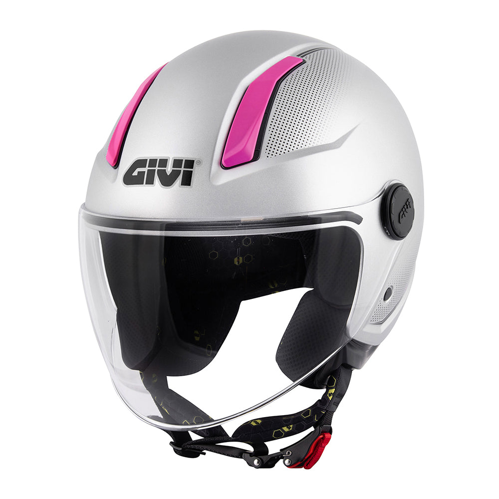 GIVI CASCOS DEMI-JET H117B MAT SILVER - G779