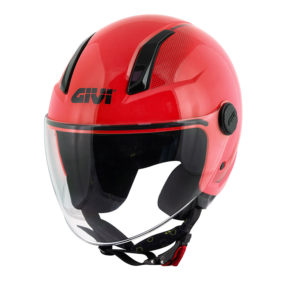 GIVI CASCOS DEMI-JET H117B Rosso Pieno Standard - R300