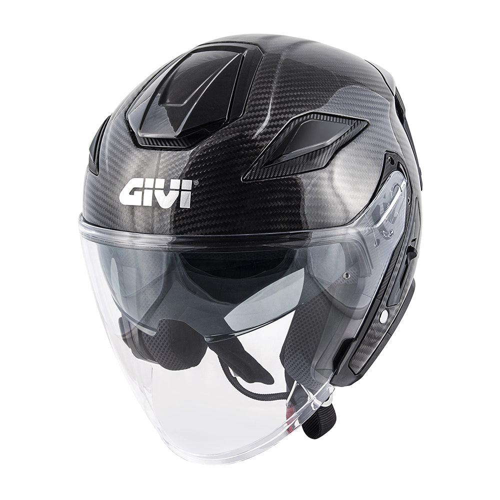 GIVI CASCOS JET HX29C CARBON SOLID GLOSSY - CRSD