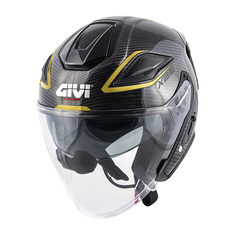 GIVI CASCOS JET HX29D GLOSSY BLACK GOLD - CRBN