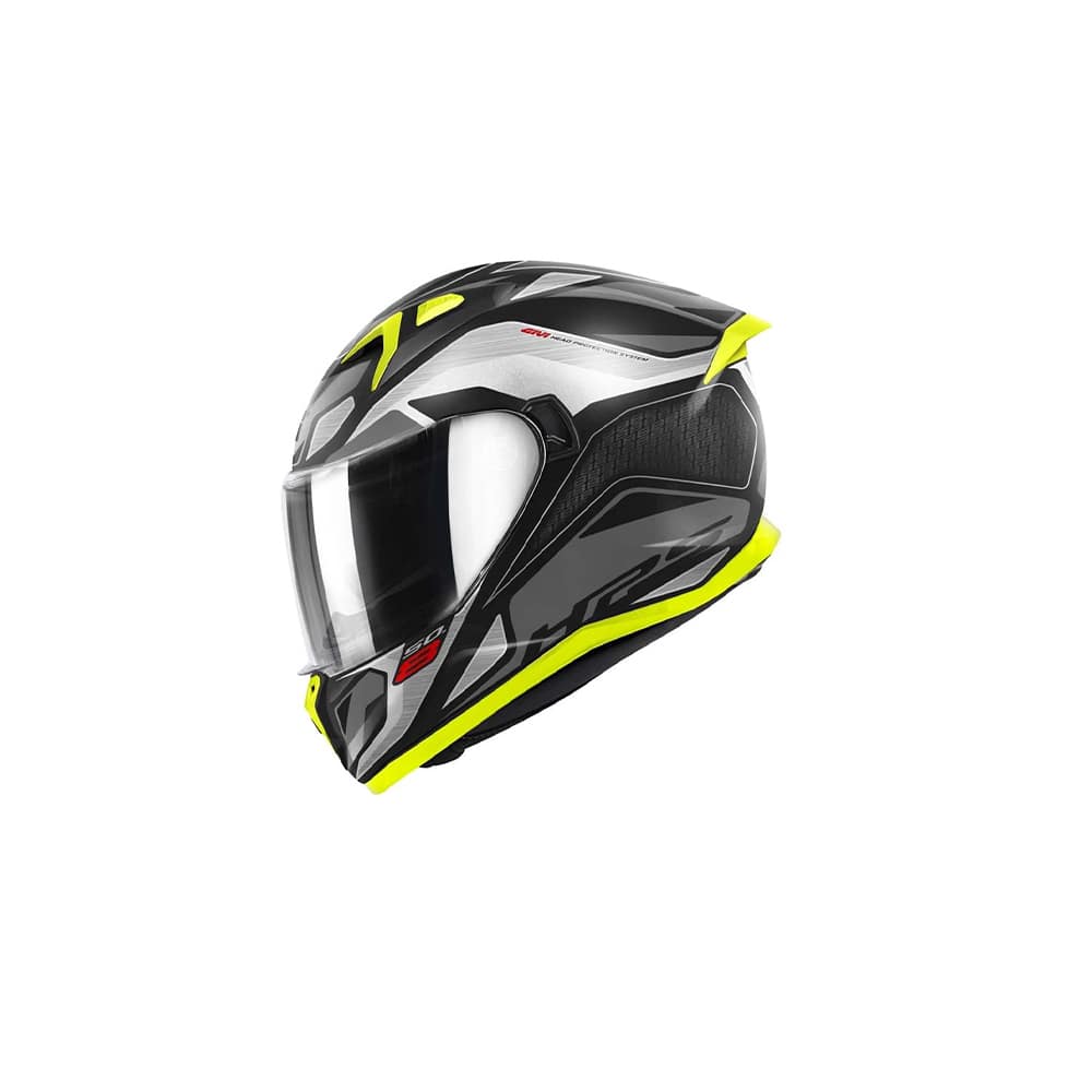 GIVI 50.8 BRAVE Moto Integral Casco Negro Mate Titan Amarillo